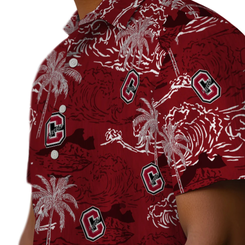 Colgate Raiders Hawaiian Shirt - Wave Palm | Moonbestprint