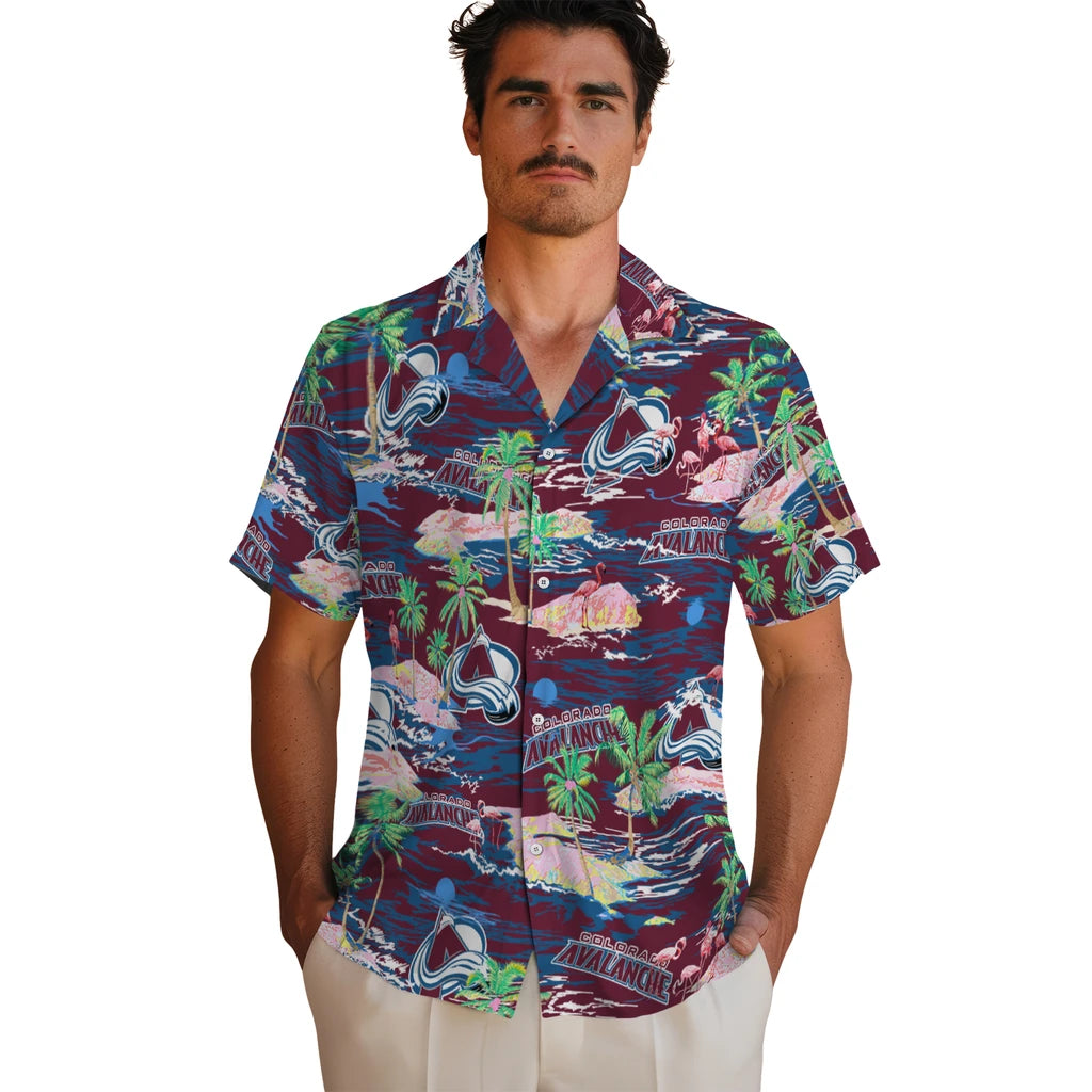 Colorado Avalanche Flamingo Retreat 2026 Hawaiian Shirt – Moonbestprint