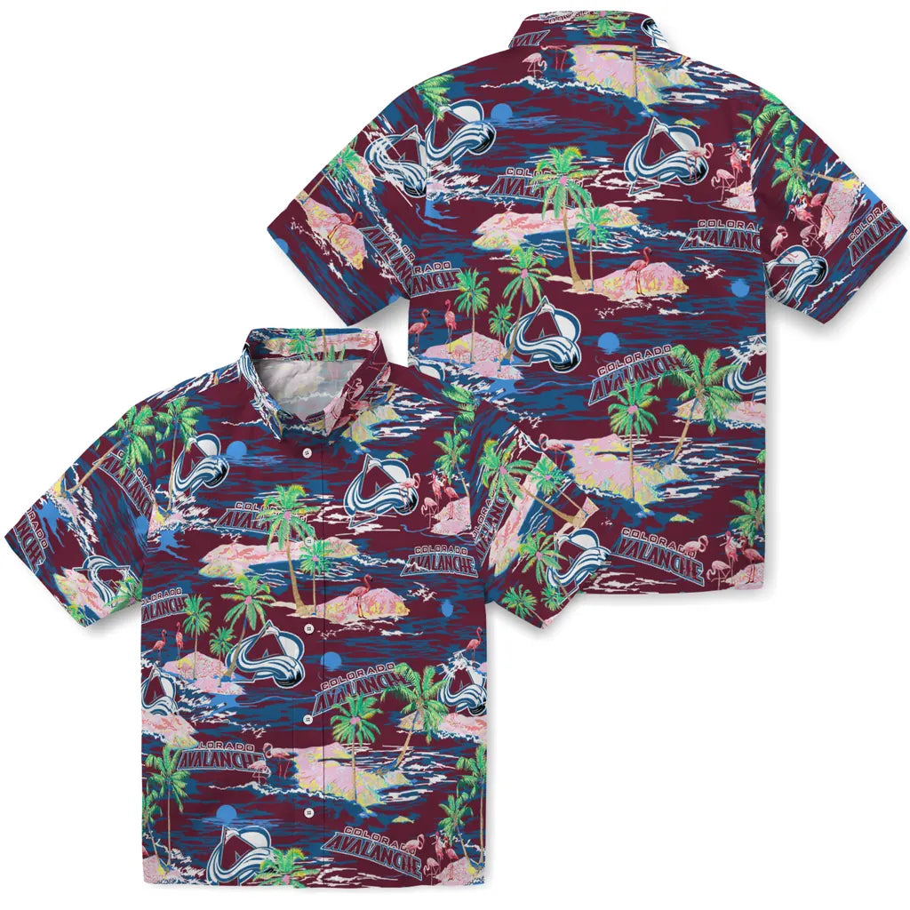 Colorado Avalanche Flamingo Retreat 2026 Hawaiian Shirt – Moonbestprint