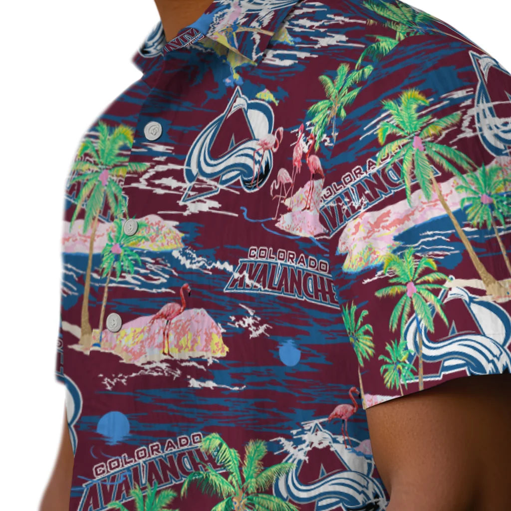 Colorado Avalanche Flamingo Retreat 2026 Hawaiian Shirt – Moonbestprint