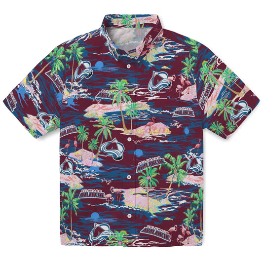 Colorado Avalanche Hawaiian Shirt - Hawaii Island | Moonbestprint