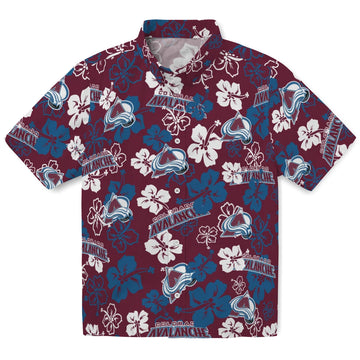 Colorado Avalanche Hibiscus Bloom Hawaiian Shirt – Moonbestprint