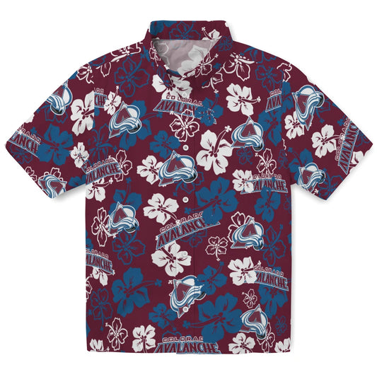Colorado Avalanche Hibiscus Bloom Hawaiian Shirt – Moonbestprint