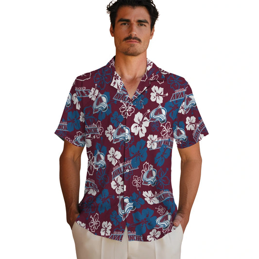 Colorado Avalanche Hibiscus Bloom Hawaiian Shirt – Moonbestprint
