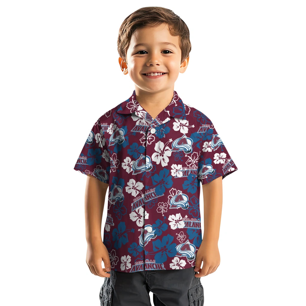 Colorado Avalanche Hibiscus Bloom Hawaiian Shirt – Moonbestprint