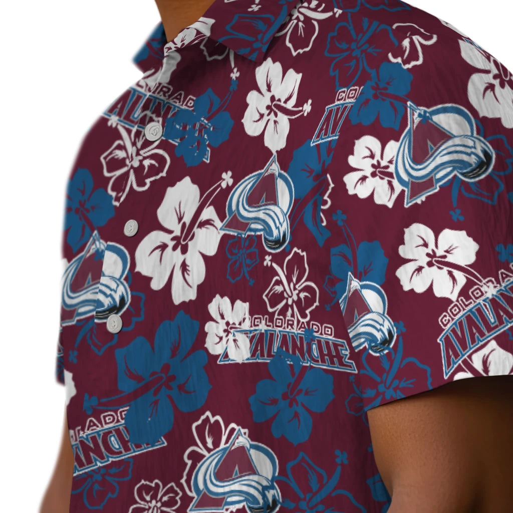 Colorado Avalanche Hibiscus Bloom Hawaiian Shirt – Moonbestprint