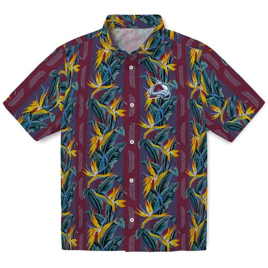 Colorado Avalanche Hawaiian Shirt - Paradise Vines | Moonbestprint