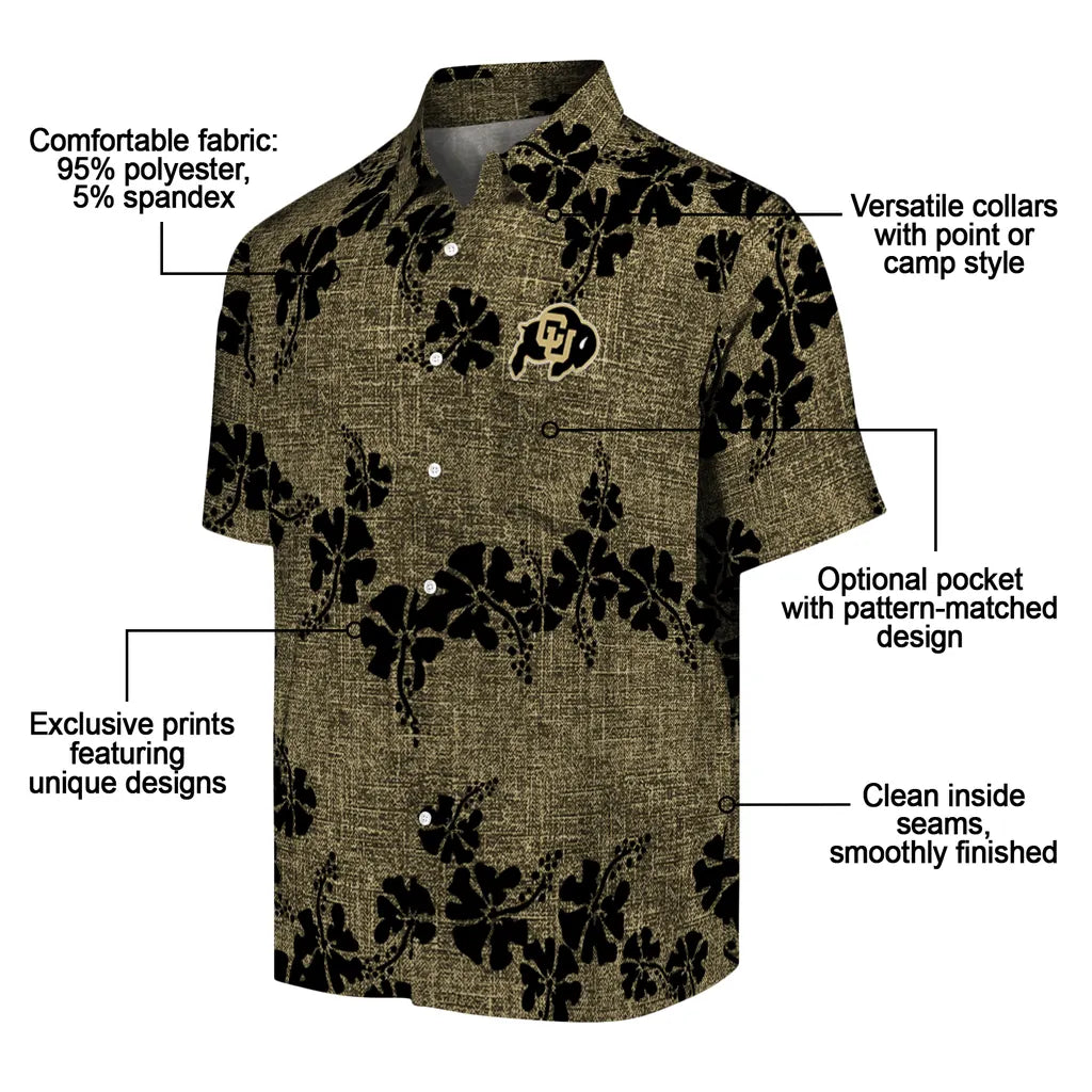 Colorado Buffaloes Hawaiian Shirt - 50th State Flower | Moonbestprint