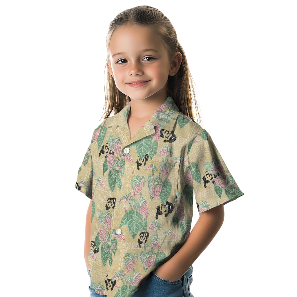 Colorado Buffaloes Hawaiian Shirt - Anthurium Overlay | Moonbestprint