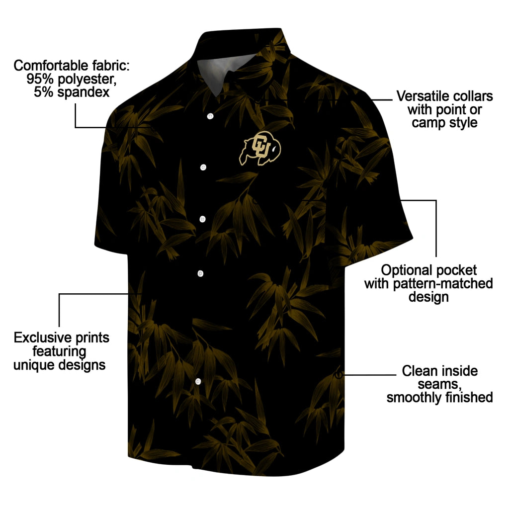 Colorado Buffaloes Hawaiian Shirt - Bamboo Branches | Moonbestprint