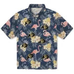 Colorado Buffaloes Hawaiian Shirt - Flamingo Hibiscus | Moonbestprint