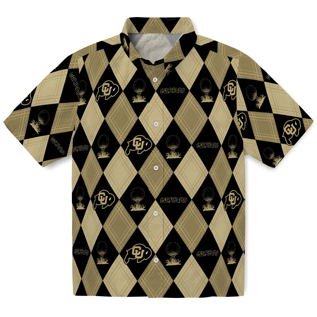 Colorado Buffaloes Hawaiian Shirt - Golfing Plaid | Moonbestprint