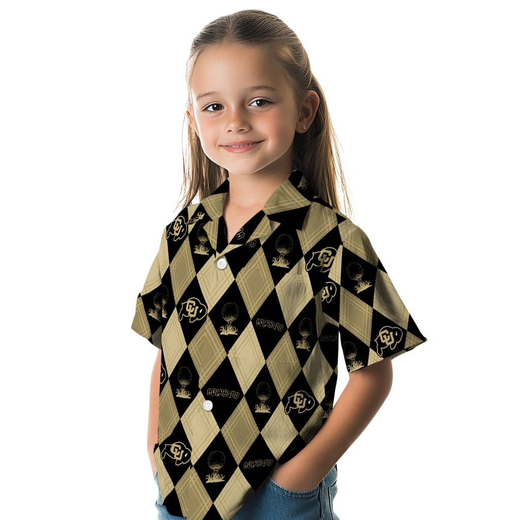 Colorado Buffaloes Hawaiian Shirt - Golfing Plaid | Moonbestprint