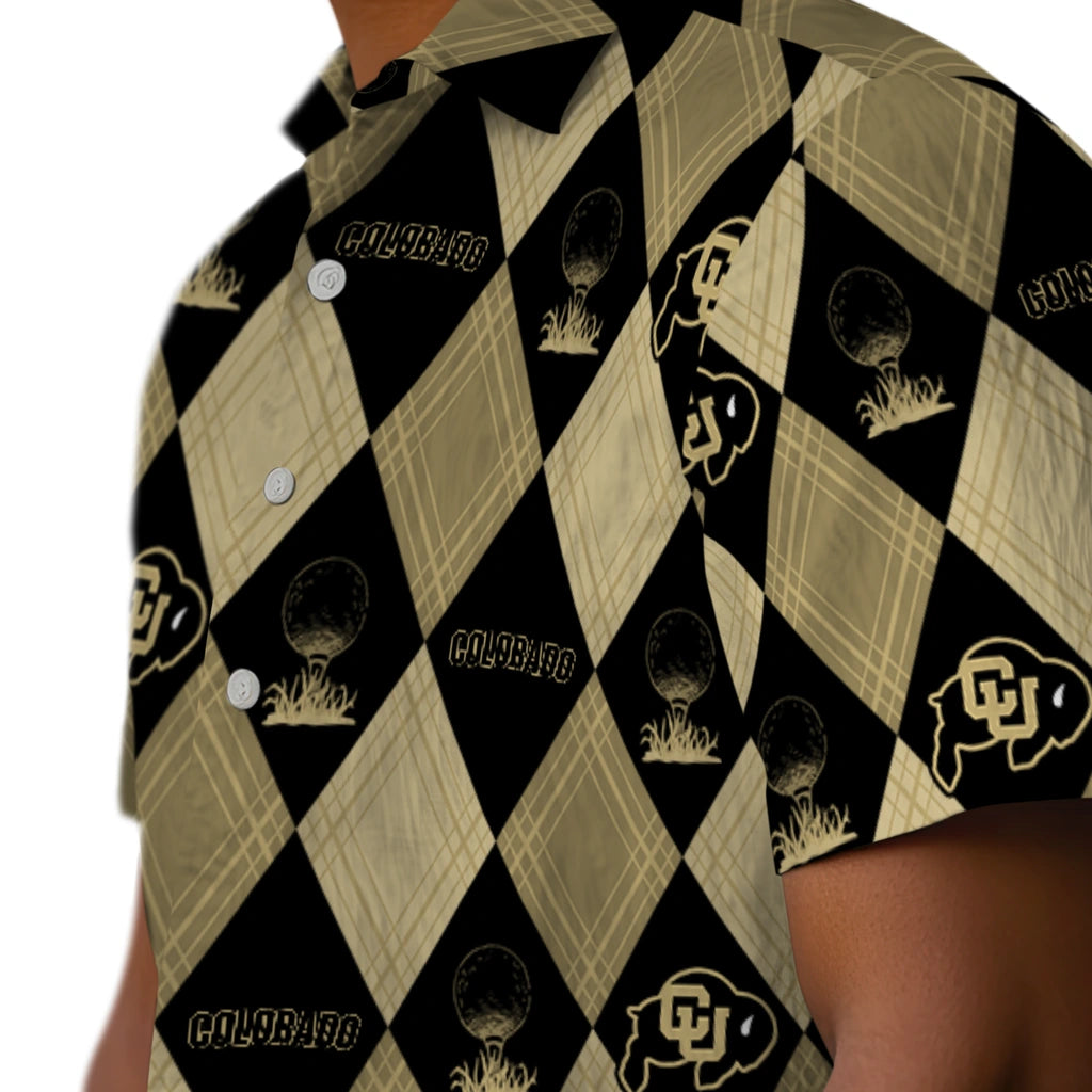 Colorado Buffaloes Hawaiian Shirt - Golfing Plaid | Moonbestprint