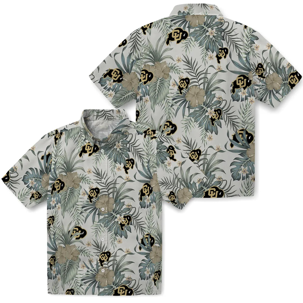 Colorado Buffaloes Hawaiian Shirt - Hibiscus Designs | Moonbestprint