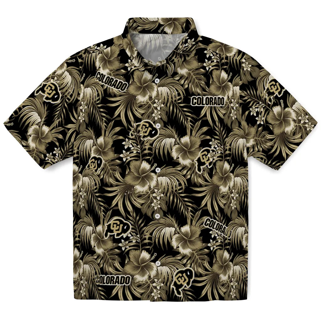 Colorado Buffaloes Hawaiian Shirt - Hibiscus Exotic | Moonbestprint