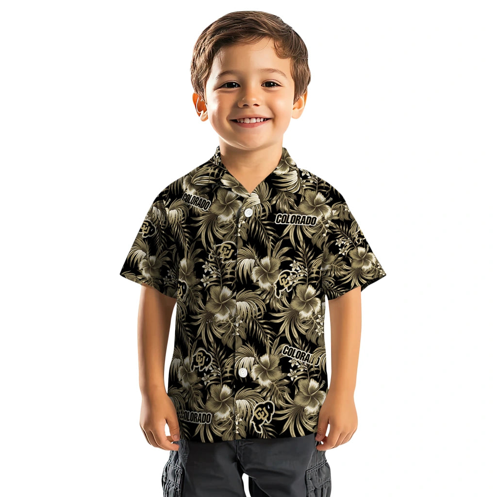 Colorado Buffaloes Hawaiian Shirt - Hibiscus Exotic | Moonbestprint