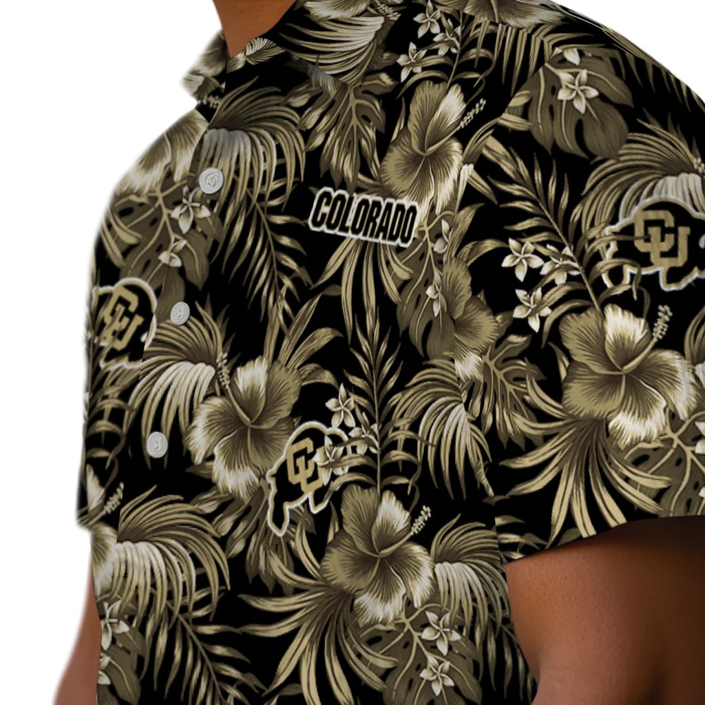 Colorado Buffaloes Hawaiian Shirt - Hibiscus Exotic | Moonbestprint