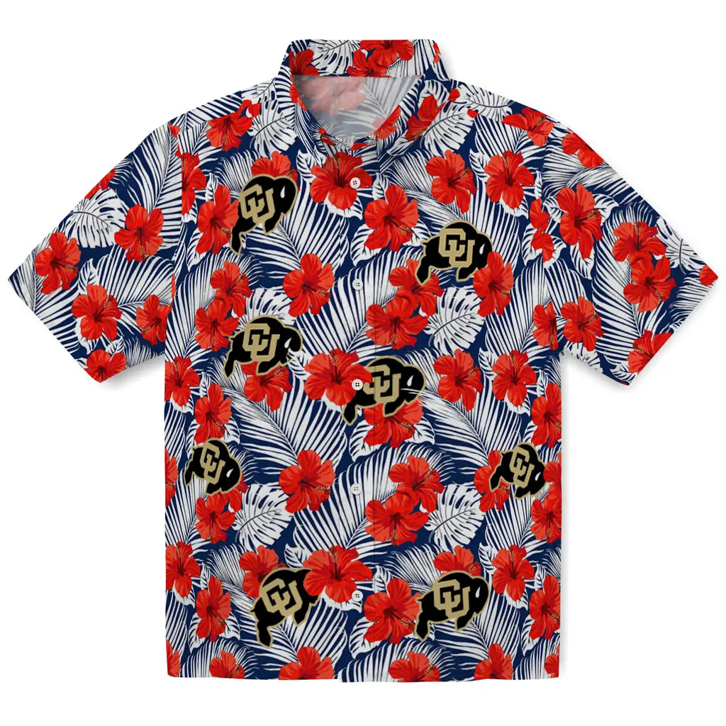 Colorado Buffaloes Hawaiian Shirt - Hibiscus Fiesta | Moonbestprint