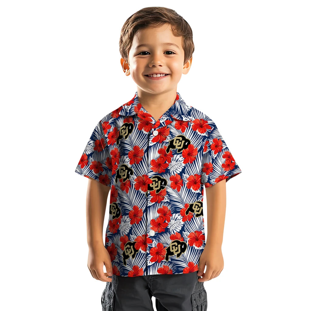 Colorado Buffaloes Hawaiian Shirt - Hibiscus Fiesta | Moonbestprint