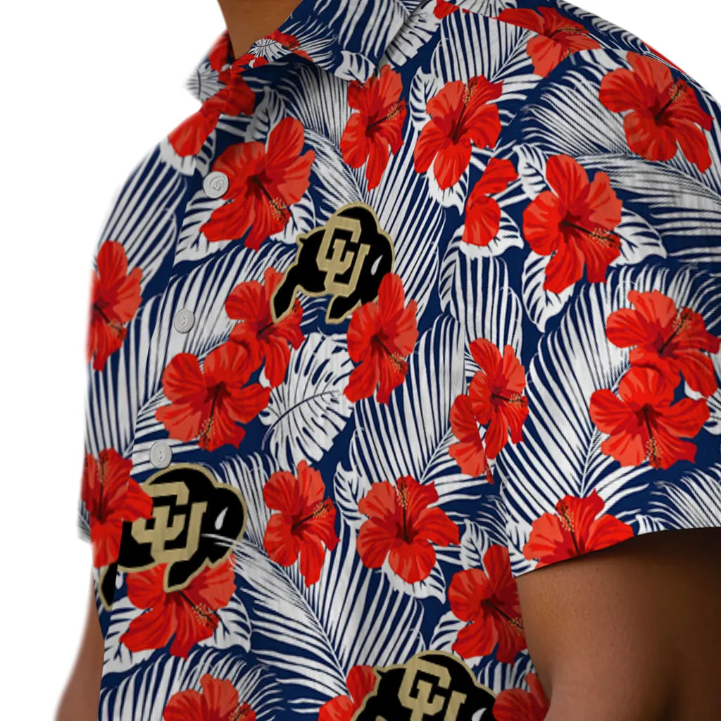 Colorado Buffaloes Hawaiian Shirt - Hibiscus Fiesta | Moonbestprint