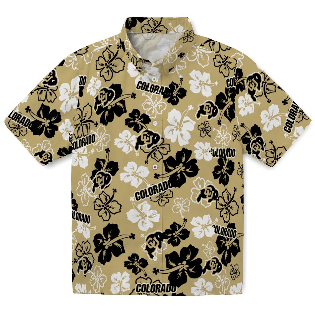 Colorado Buffaloes Hawaiian Shirt - Hibiscus Flower Design | Moonbestprint