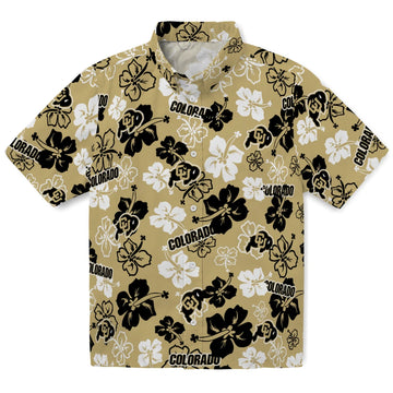 Colorado Buffaloes Hawaiian Shirt - Hibiscus Flower Design | Moonbestprint