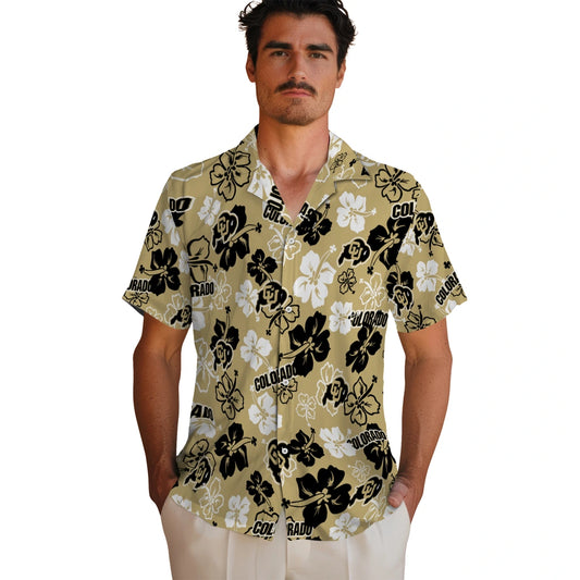 Colorado Buffaloes Hawaiian Shirt - Hibiscus Flower Design | Moonbestprint