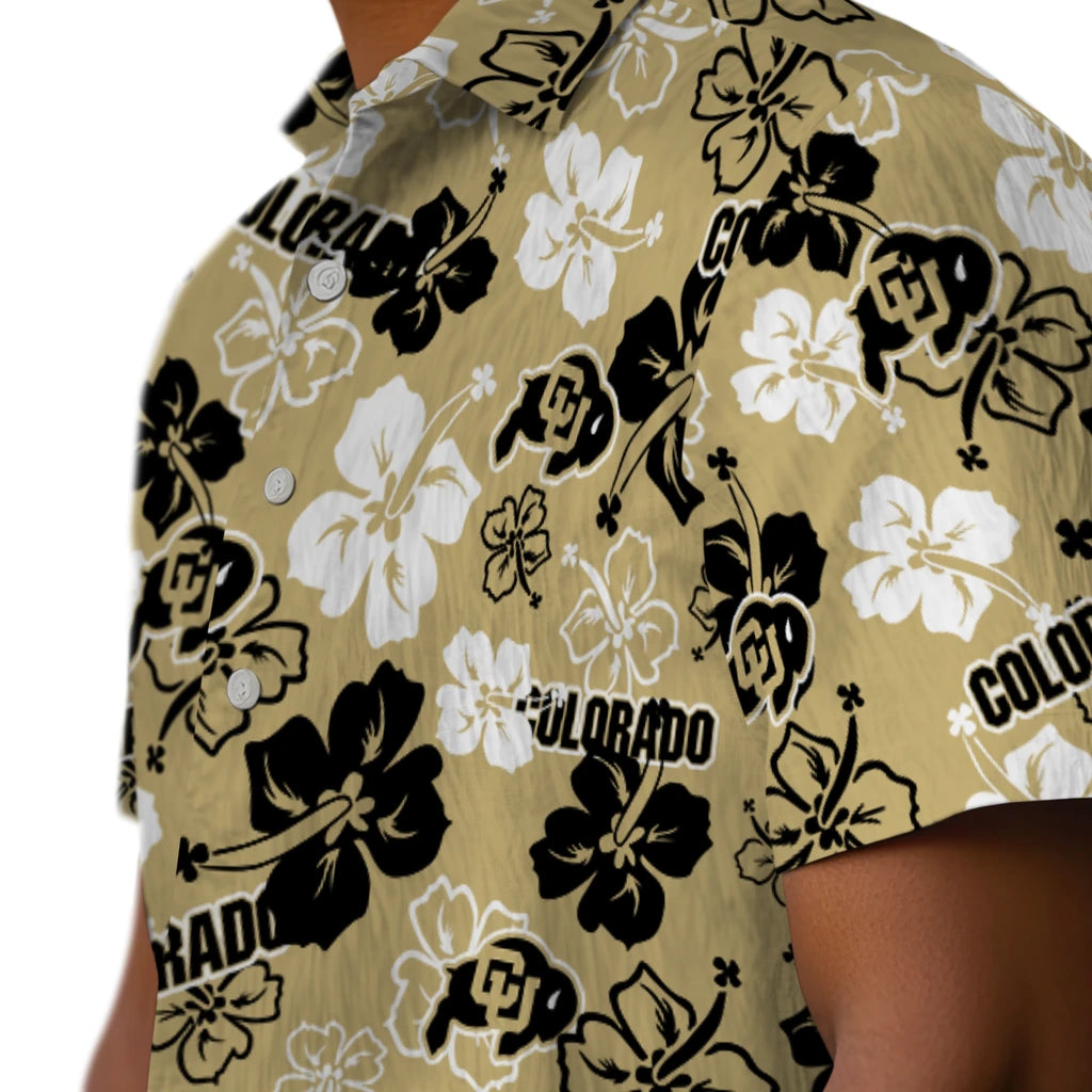 Colorado Buffaloes Hawaiian Shirt - Hibiscus Flower Design | Moonbestprint