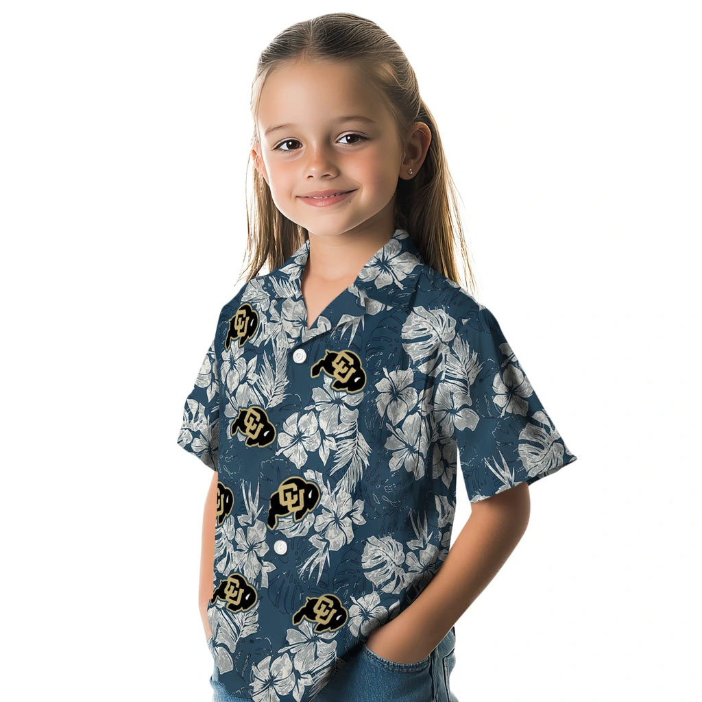 Colorado Buffaloes Hawaiian Shirt - Hibiscus Flowers | Moonbestprint