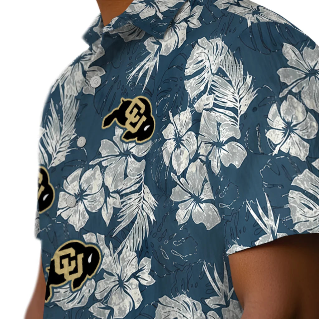 Colorado Buffaloes Hawaiian Shirt - Hibiscus Flowers | Moonbestprint