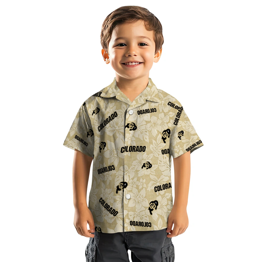 Colorado Buffaloes Hawaiian Shirt - Hibiscus Oasis | Moonbestprint