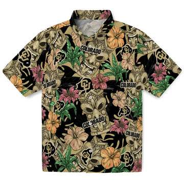 Colorado Buffaloes Hawaiian Shirt - Hibiscus Tiki Jungle | Moonbestprint
