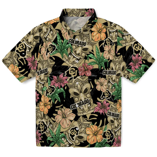 Colorado Buffaloes Hawaiian Shirt - Hibiscus Tiki Jungle | Moonbestprint