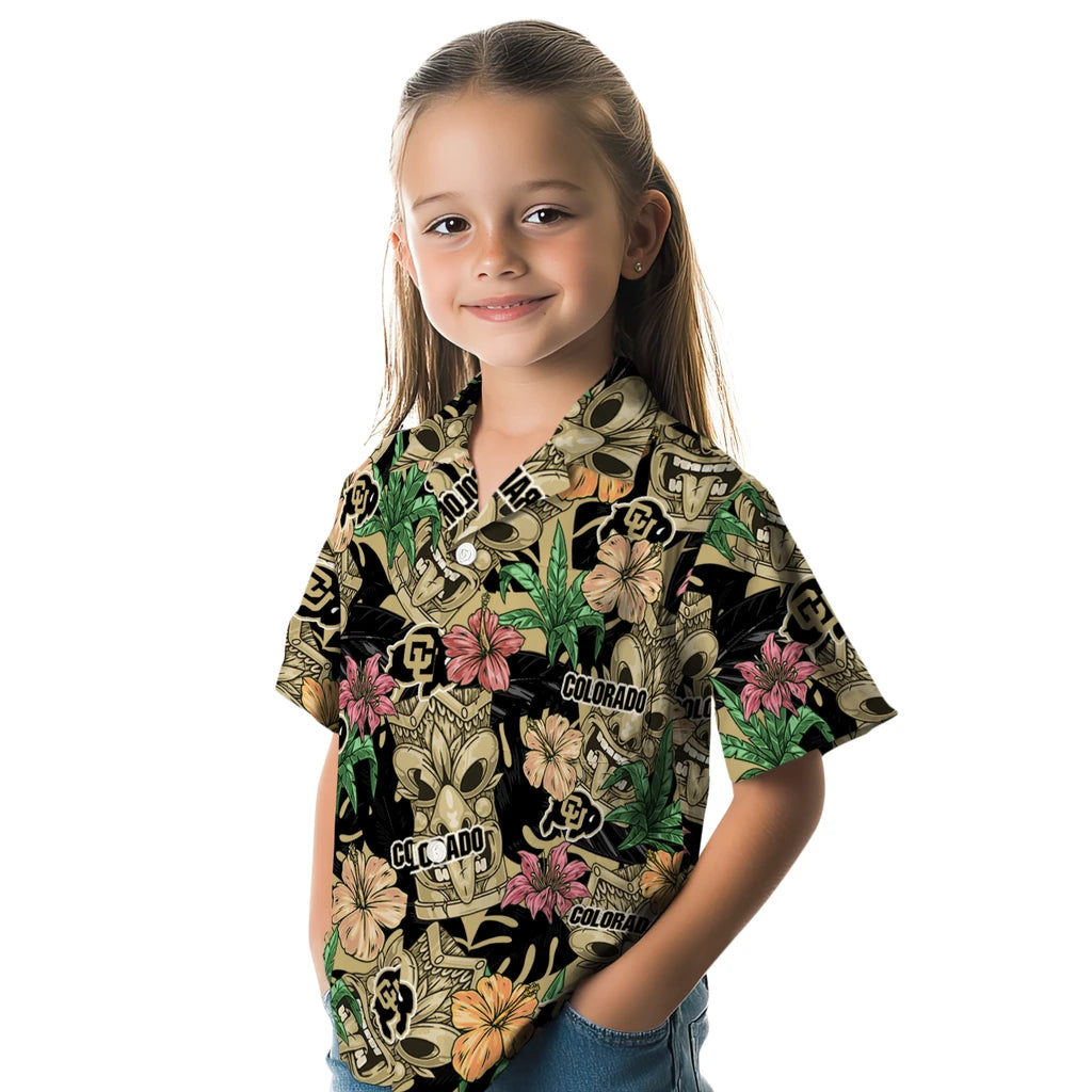 Colorado Buffaloes Hawaiian Shirt - Hibiscus Tiki Jungle | Moonbestprint
