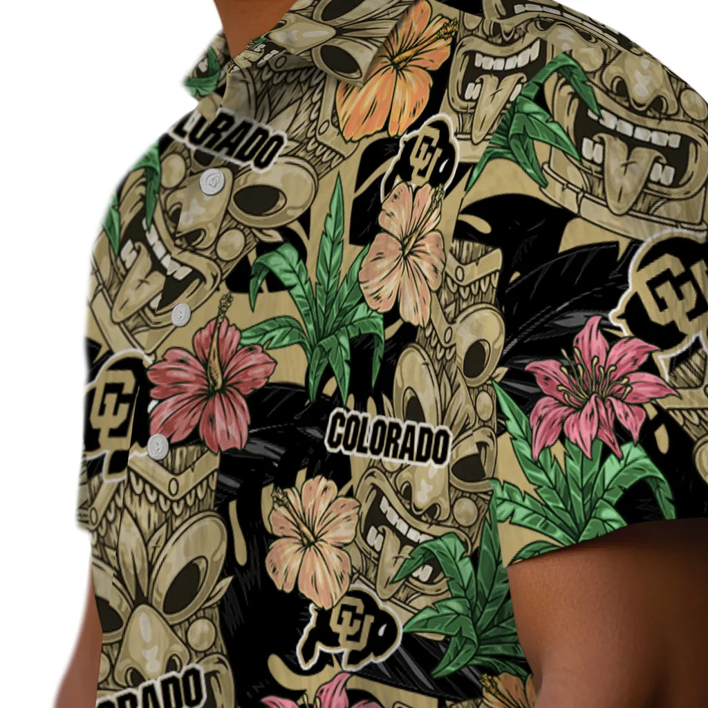 Colorado Buffaloes Hawaiian Shirt - Hibiscus Tiki Jungle | Moonbestprint