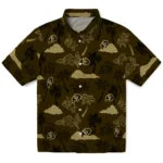 Colorado Buffaloes Hawaiian Shirt - Palm And Clouds | Moonbestprint