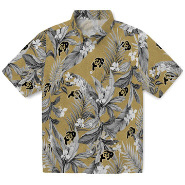 Colorado Buffaloes Hawaiian Shirt - Palm Leaves | Moonbestprint