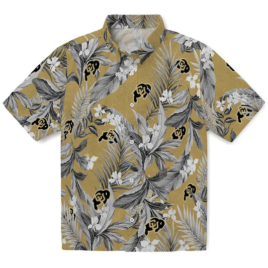 Colorado Buffaloes Hawaiian Shirt - Palm Leaves | Moonbestprint