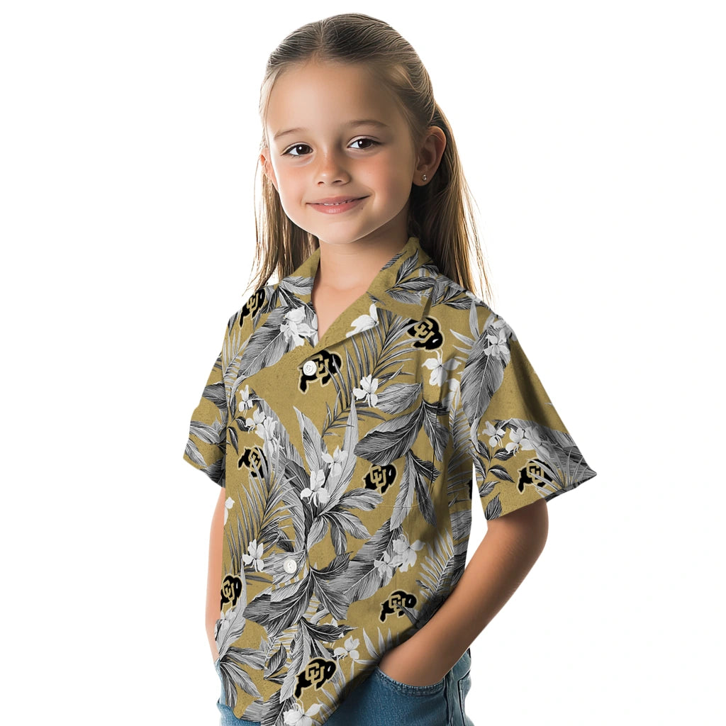 Colorado Buffaloes Hawaiian Shirt - Palm Leaves | Moonbestprint