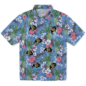 Colorado Buffaloes Hawaiian Shirt - Pineapple Bouquet | Moonbestprint