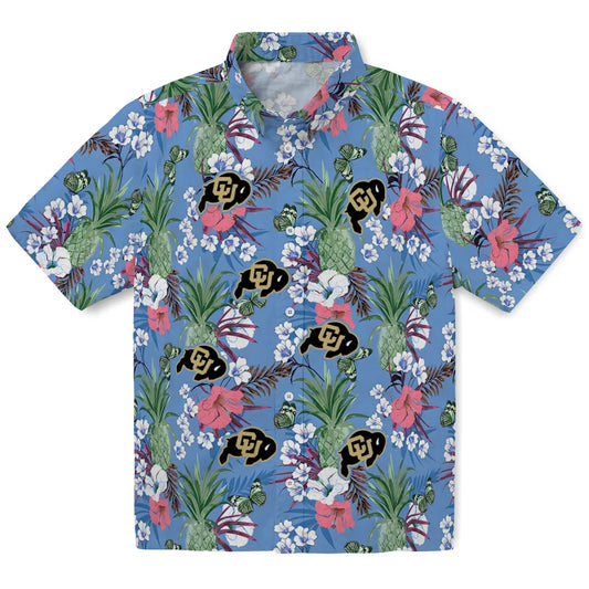 Colorado Buffaloes Hawaiian Shirt - Pineapple Bouquet | Moonbestprint
