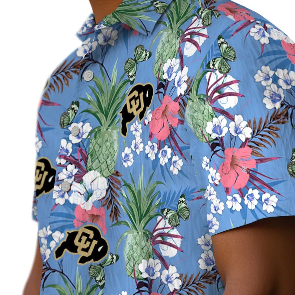 Colorado Buffaloes Hawaiian Shirt - Pineapple Bouquet | Moonbestprint