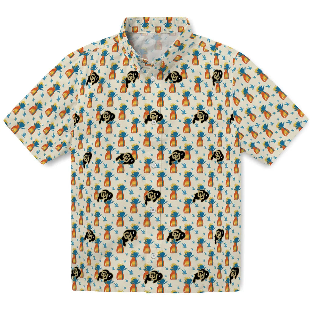 Colorado Buffaloes Hawaiian Shirt - Pineapple Delight | Moonbestprint