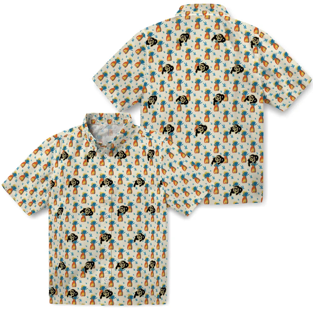 Colorado Buffaloes Hawaiian Shirt - Pineapple Delight | Moonbestprint
