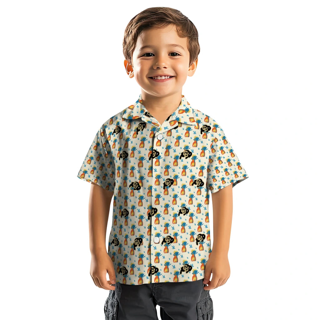 Colorado Buffaloes Hawaiian Shirt - Pineapple Delight | Moonbestprint