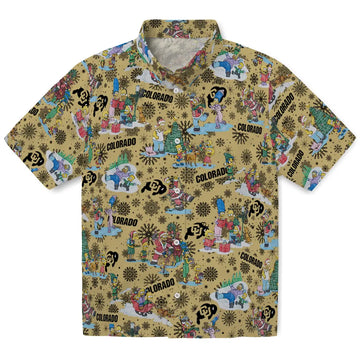 Colorado Buffaloes Hawaiian Shirt - Simpsons Christmas | Moonbestprint