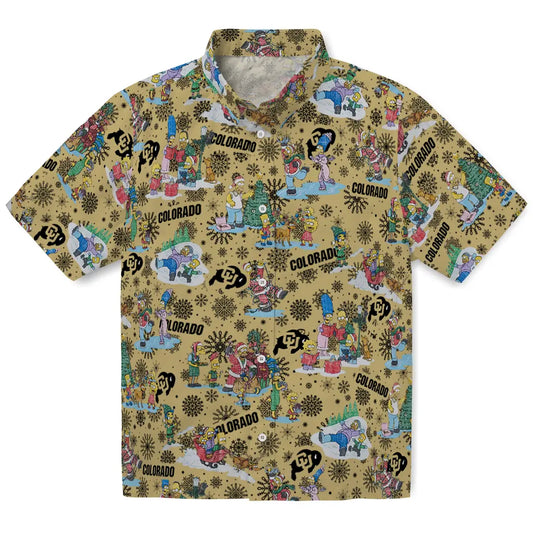 Colorado Buffaloes Hawaiian Shirt - Simpsons Christmas | Moonbestprint