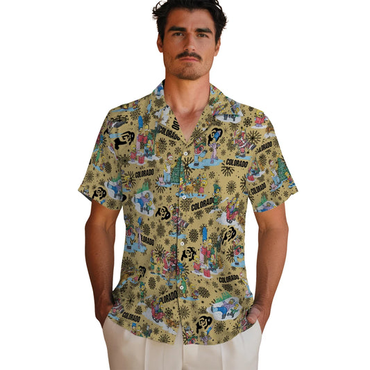 Colorado Buffaloes Hawaiian Shirt - Simpsons Christmas | Moonbestprint