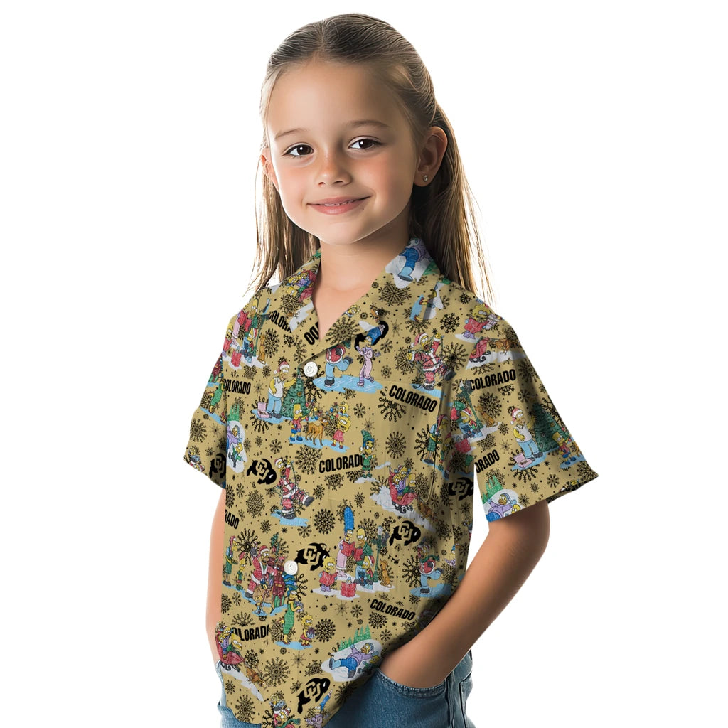 Colorado Buffaloes Hawaiian Shirt - Simpsons Christmas | Moonbestprint